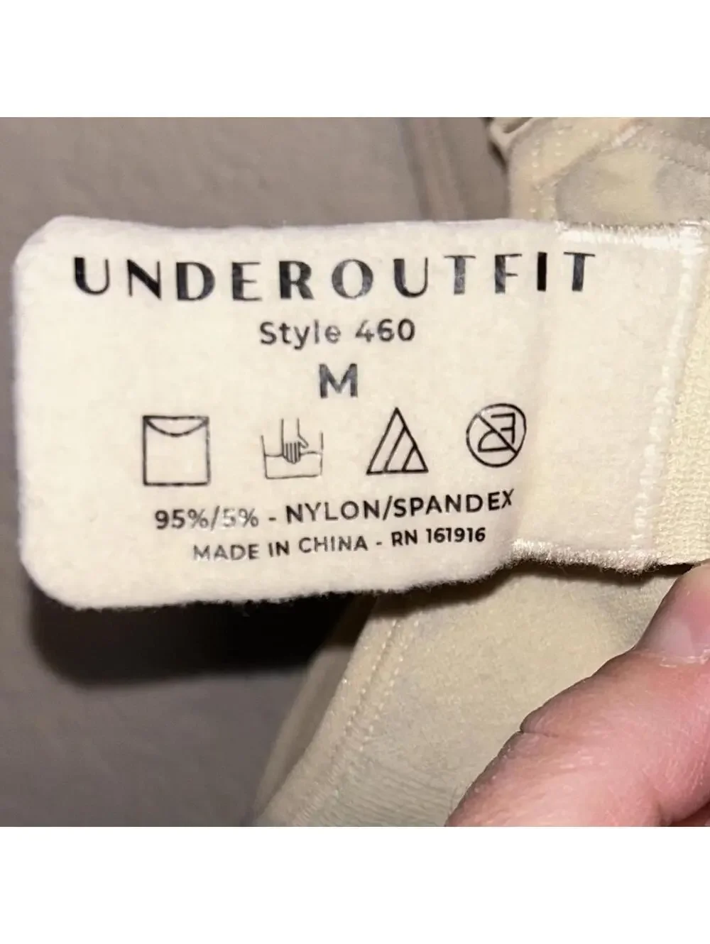 UNDEROUTFIT The Perfect Neckline in color sand underwire bra medium